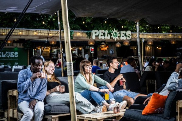 gezelschap op tuinfeestje