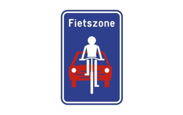verkeersbord fietszone